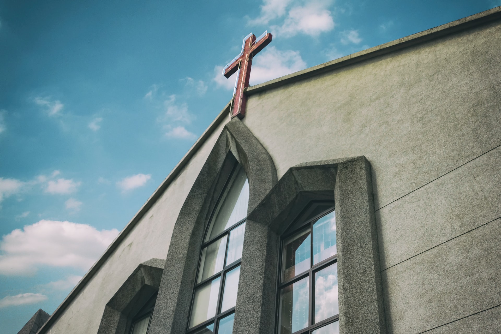 church window and cross