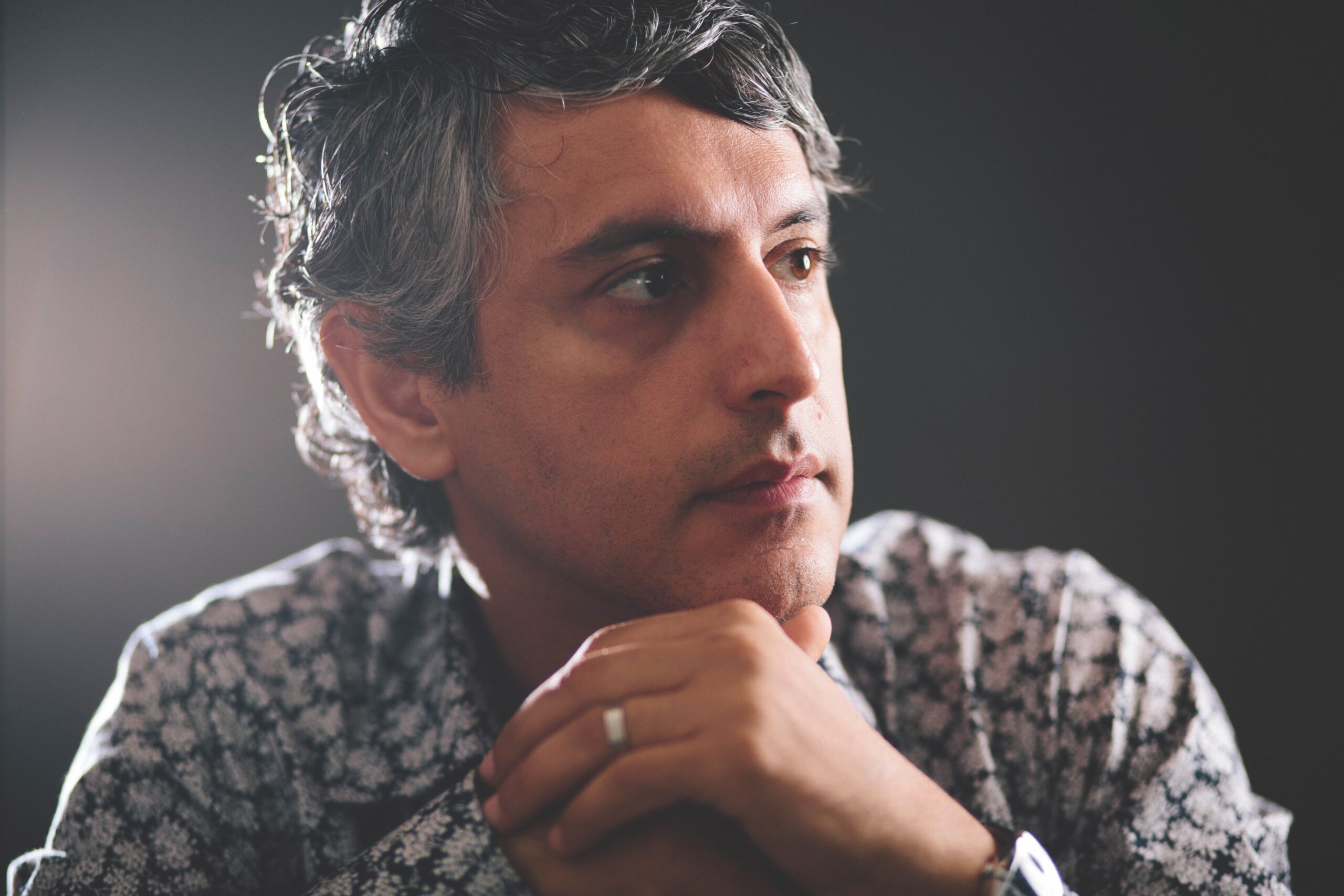 Man looking pensive