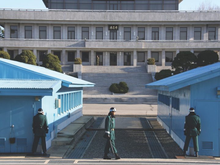 Guards patrol Korea's demilitarized zone