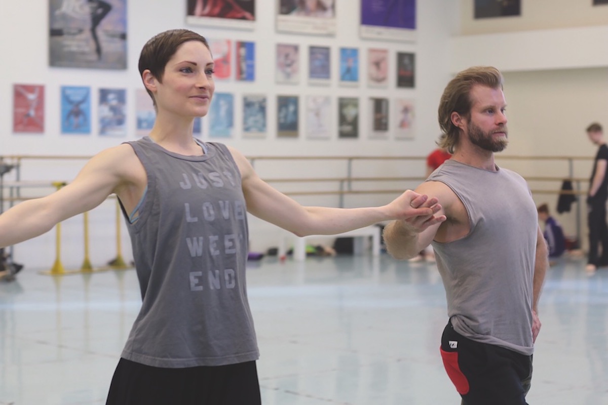 The Amazing Canada Winners, Catherine Wreford and Craig Ramsay rehearsing together.