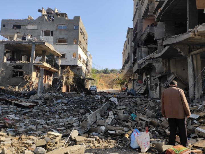 The rubble in Gaza Nov 2023