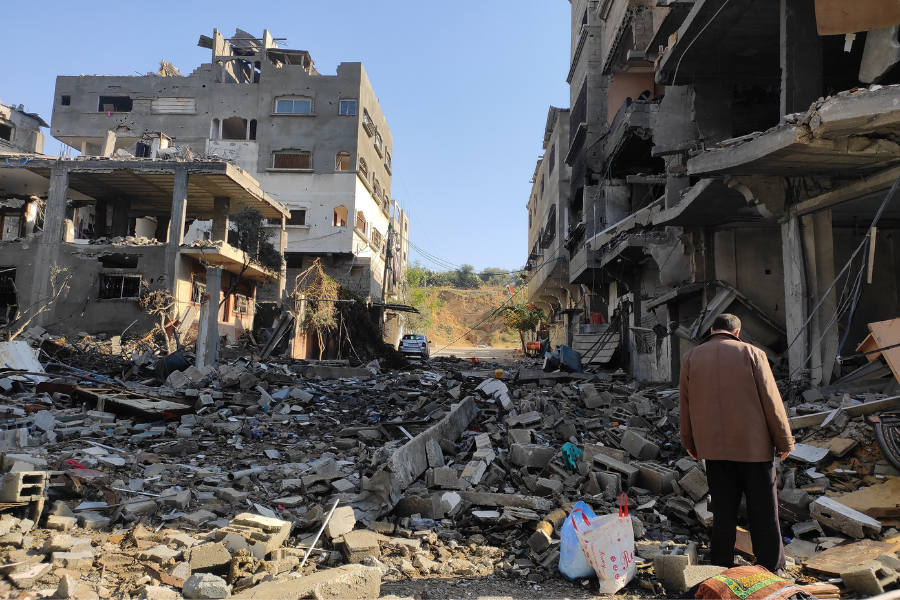 The rubble in Gaza Nov 2023