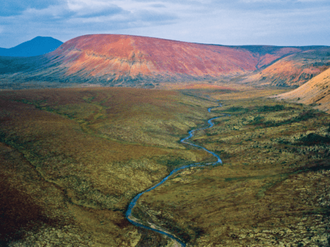 Mackenzie Valley aerial shot